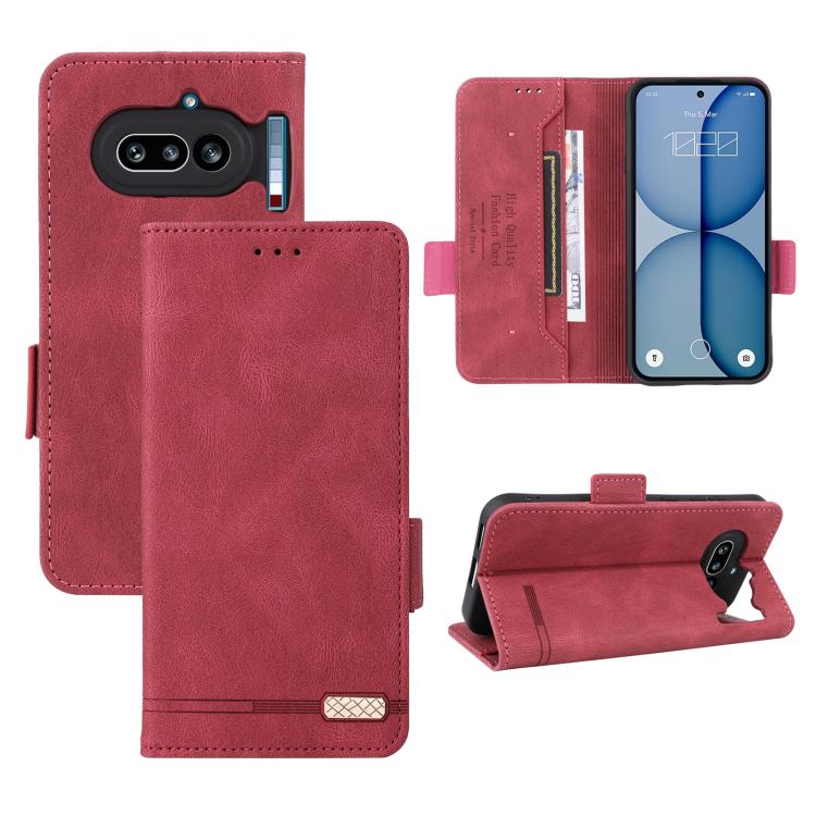 Magnetic Clasp Leather Phone Case, For Nothing Phone 4a Pro, For Nothing Phone 4a, For Nothing Phone 3a Lite, For Nothing Phone 2a, For Nothing Phone 2