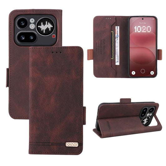 Magnetic Clasp Leather Phone Case, For Nothing Phone 4a Pro, For Nothing Phone 4a, For Nothing Phone 3a Lite, For Nothing Phone 2a, For Nothing Phone 2