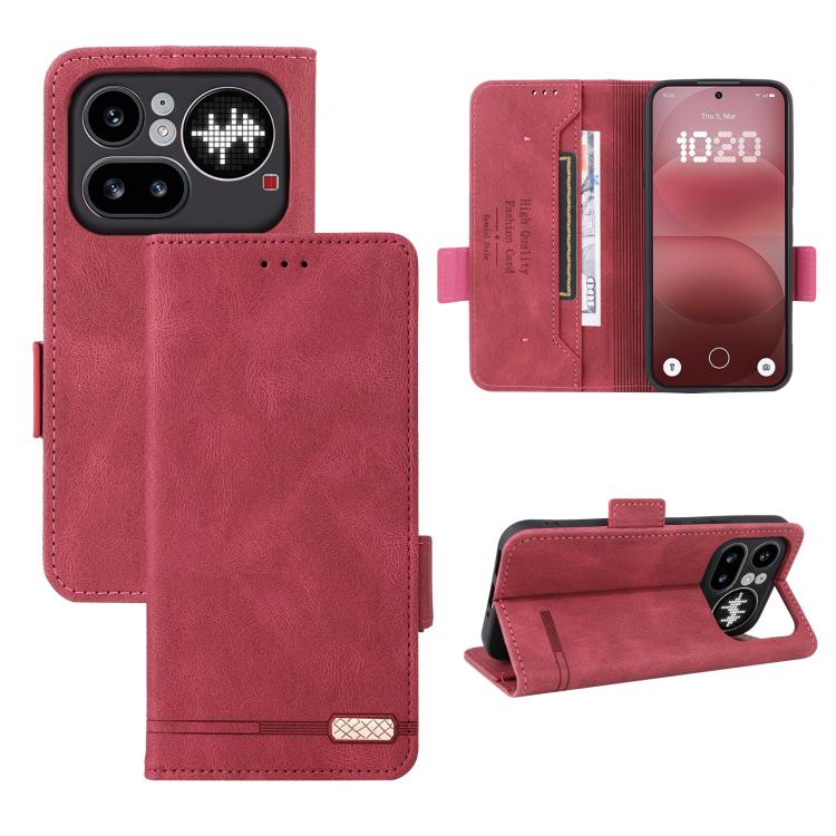 Magnetic Clasp Leather Phone Case, For Nothing Phone 4a Pro, For Nothing Phone 4a, For Nothing Phone 3a Lite, For Nothing Phone 2a, For Nothing Phone 2