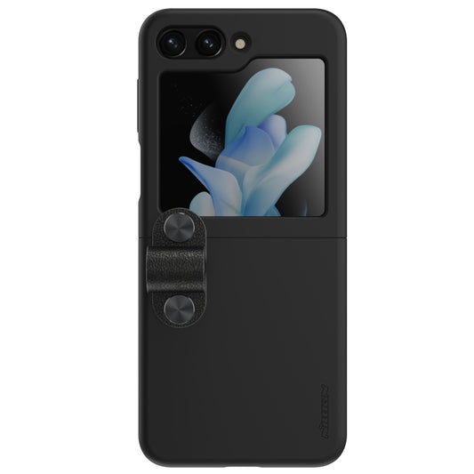 NILLKIN Skin Feel Liquid Silicone Phone Case With Finger Strap, For Samsung Galaxy Z Flip5