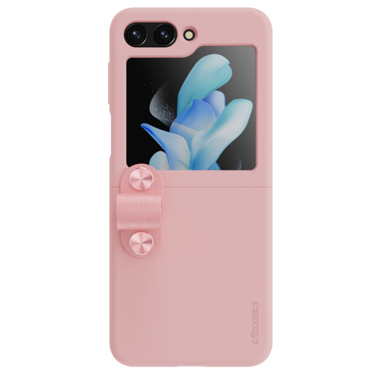 NILLKIN Skin Feel Liquid Silicone Phone Case With Finger Strap, For Samsung Galaxy Z Flip5