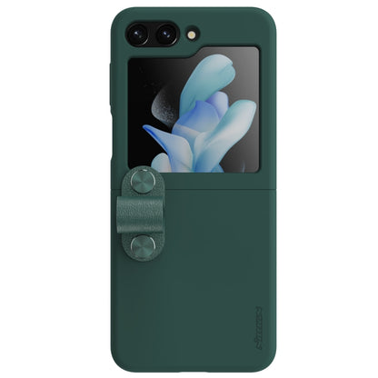 NILLKIN Skin Feel Liquid Silicone Phone Case With Finger Strap, For Samsung Galaxy Z Flip5
