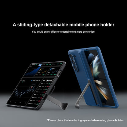 NILLKIN Frosted Fold PC + TPU Phone Case with Holder, For Samsung Galaxy Z Fold5