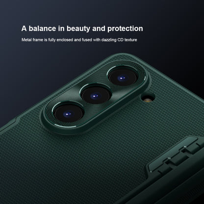 NILLKIN Frosted Fold PC + TPU Phone Case with Holder, For Samsung Galaxy Z Fold5