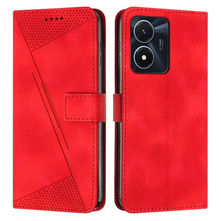 Étui de téléphone en cuir Dream Triangle avec lanière, pour vivo Y15a / Y15s, pour vivo Y21 / Y21s / Y33s, pour vivo Y20 / Y20i, pour vivo Y15 / Y17