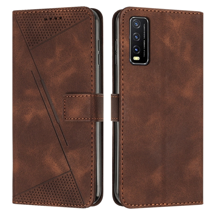 Étui de téléphone en cuir Dream Triangle avec lanière, pour vivo Y15a / Y15s, pour vivo Y21 / Y21s / Y33s, pour vivo Y20 / Y20i, pour vivo Y15 / Y17