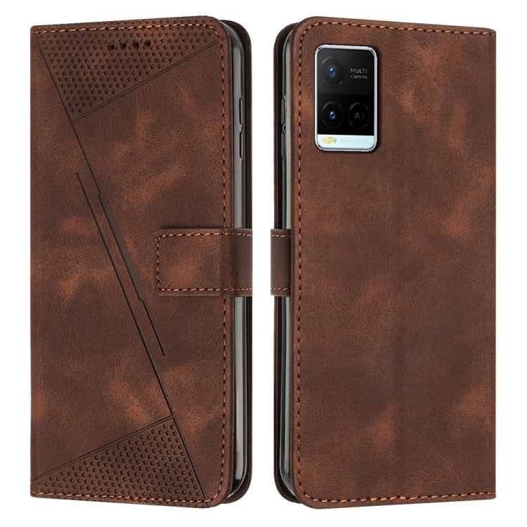 Étui de téléphone en cuir Dream Triangle avec lanière, pour vivo Y15a / Y15s, pour vivo Y21 / Y21s / Y33s, pour vivo Y20 / Y20i, pour vivo Y15 / Y17