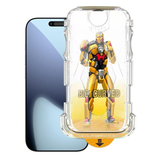 Easy Install Dust-proof Armor Tempered Glass Film, For iPhone 18 Pro / 17 Pro, For iPhone 18 Pro Max / 17 Pro Max, For iPhone 17e / 16e, For iPhone 17, For iPhone Air, For iPhone 16 Pro Max, For iPhone 16 Pro, For iPhone 16 Plus, For iPhone 16