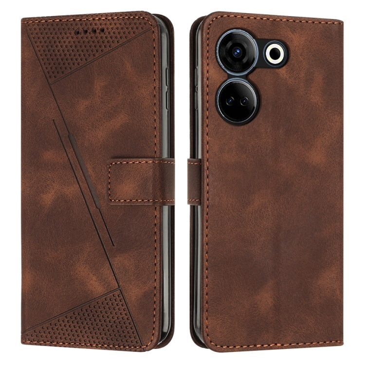 Dream Triangle Leather Phone Case with Lanyard, For Tecno Camon 30 Pro 5G, For Tecno Camon 30 4G / 5G, For Tecno Pova 6 Pro, For Tecno Pova Neo 3, For Tecno Pova 5, For Tecno Camon 20 Premier, For Tecno Camon 20 Pro 5G, For Tecno Camon 20 / 20 Pro 4G��...