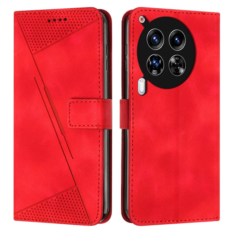 Dream Triangle Leather Phone Case with Lanyard, For Tecno Spark 40C, For Tecno Spark 40 Pro+ 4G, For Tecno Spark 40 Pro 4G, For Tecno Spark 40 4G, For Tecno Pova 7 4G, For Tecno Camon 40 Pro 4G, For Tecno Camon 40 Premier, For Tecno Camon 40 4G��������...