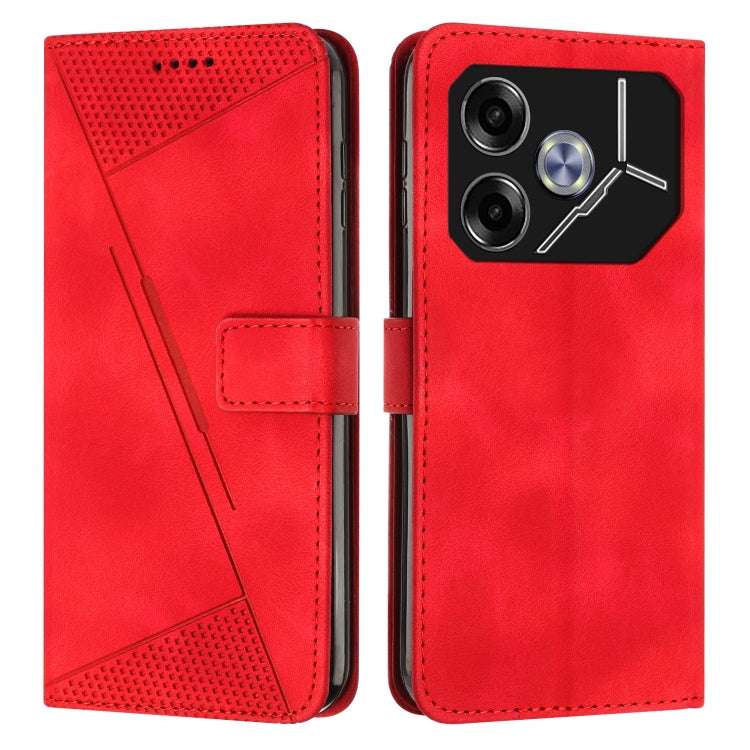 Dream Triangle Leather Phone Case with Lanyard, For Tecno Spark 40C, For Tecno Spark 40 Pro+ 4G, For Tecno Spark 40 Pro 4G, For Tecno Spark 40 4G, For Tecno Pova 7 4G, For Tecno Camon 40 Pro 4G, For Tecno Camon 40 Premier, For Tecno Camon 40 4G��������...