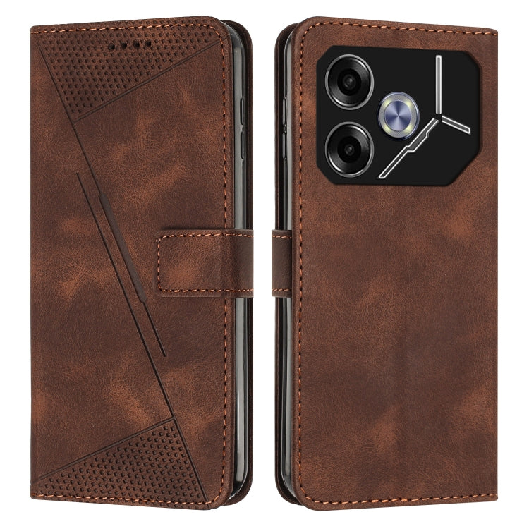 Dream Triangle Leather Phone Case with Lanyard, For Tecno Spark 40C, For Tecno Spark 40 Pro+ 4G, For Tecno Spark 40 Pro 4G, For Tecno Spark 40 4G, For Tecno Pova 7 4G, For Tecno Camon 40 Pro 4G, For Tecno Camon 40 Premier, For Tecno Camon 40 4G��������...