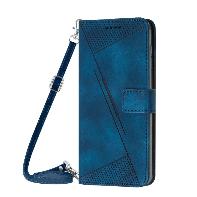 Dream Triangle Leather Phone Case with Lanyard