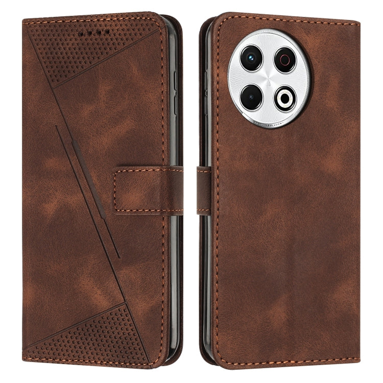 Dream Triangle Leather Phone Case with Lanyard, For Tecno Spark 40C, For Tecno Spark 40 Pro+ 4G, For Tecno Spark 40 Pro 4G, For Tecno Spark 40 4G, For Tecno Pova 7 4G, For Tecno Camon 40 Pro 4G, For Tecno Camon 40 Premier, For Tecno Camon 40 4G��������...
