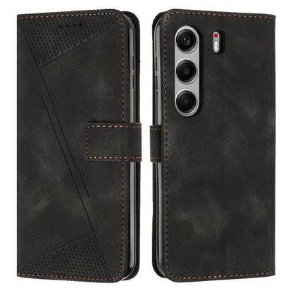 Dream Triangle Leather Phone Case with Lanyard, For Tecno Spark 40C, For Tecno Spark 40 Pro+ 4G, For Tecno Spark 40 Pro 4G, For Tecno Spark 40 4G, For Tecno Pova 7 4G, For Tecno Camon 40 Pro 4G, For Tecno Camon 40 Premier, For Tecno Camon 40 4G��������...