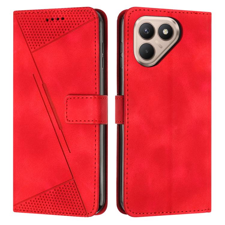 Dream Triangle Leather Phone Case with Lanyard, For Tecno Spark 40C, For Tecno Spark 40 Pro+ 4G, For Tecno Spark 40 Pro 4G, For Tecno Spark 40 4G, For Tecno Pova 7 4G, For Tecno Camon 40 Pro 4G, For Tecno Camon 40 Premier, For Tecno Camon 40 4G��������...