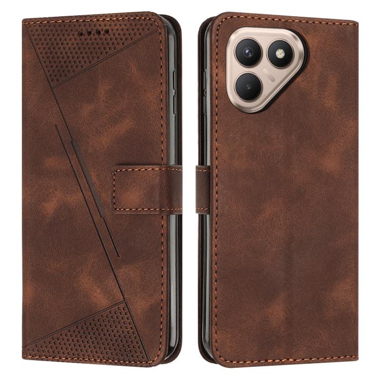 Dream Triangle Leather Phone Case with Lanyard, For Tecno Spark 40C, For Tecno Spark 40 Pro+ 4G, For Tecno Spark 40 Pro 4G, For Tecno Spark 40 4G, For Tecno Pova 7 4G, For Tecno Camon 40 Pro 4G, For Tecno Camon 40 Premier, For Tecno Camon 40 4G��������...