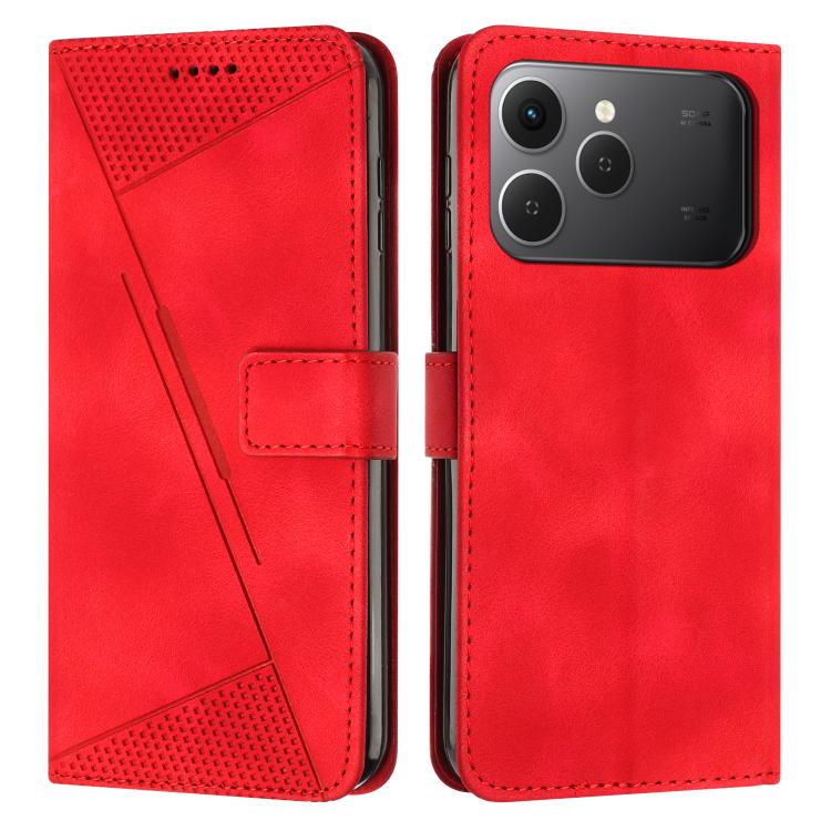 Dream Triangle Leather Phone Case with Lanyard, For Tecno Spark 40C, For Tecno Spark 40 Pro+ 4G, For Tecno Spark 40 Pro 4G, For Tecno Spark 40 4G, For Tecno Pova 7 4G, For Tecno Camon 40 Pro 4G, For Tecno Camon 40 Premier, For Tecno Camon 40 4G��������...