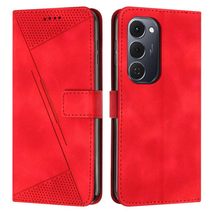 Dream Triangle Leather Phone Case with Lanyard, For Tecno Spark 40C, For Tecno Spark 40 Pro+ 4G, For Tecno Spark 40 Pro 4G, For Tecno Spark 40 4G, For Tecno Pova 7 4G, For Tecno Camon 40 Pro 4G, For Tecno Camon 40 Premier, For Tecno Camon 40 4G��������...