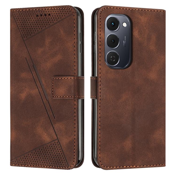 Dream Triangle Leather Phone Case with Lanyard, For Tecno Spark 40C, For Tecno Spark 40 Pro+ 4G, For Tecno Spark 40 Pro 4G, For Tecno Spark 40 4G, For Tecno Pova 7 4G, For Tecno Camon 40 Pro 4G, For Tecno Camon 40 Premier, For Tecno Camon 40 4G��������...
