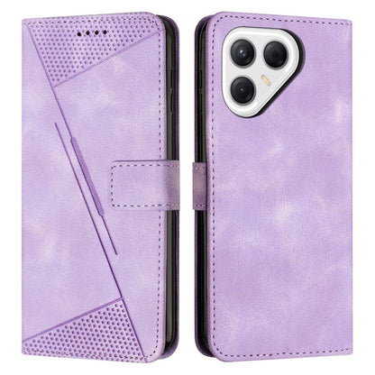 Dream Triangle Leather Phone Case with Lanyard