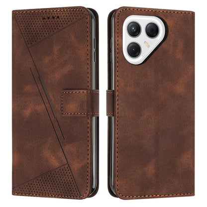 Dream Triangle Leather Phone Case with Lanyard