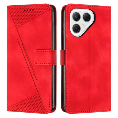 Dream Triangle Leather Phone Case with Lanyard