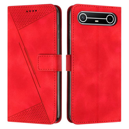 Dream Triangle Leather Phone Case with Lanyard