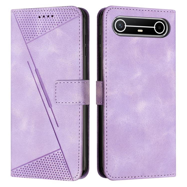 Dream Triangle Leather Phone Case with Lanyard