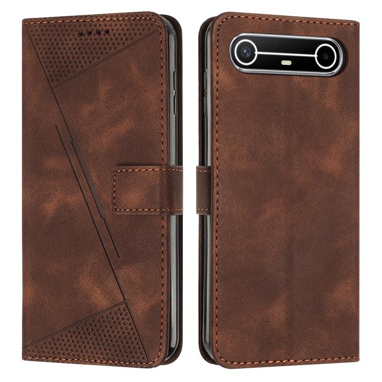 Dream Triangle Leather Phone Case with Lanyard