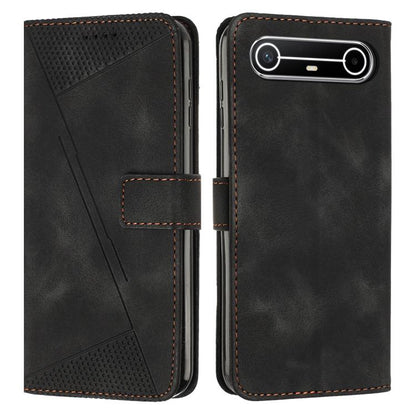 Dream Triangle Leather Phone Case with Lanyard