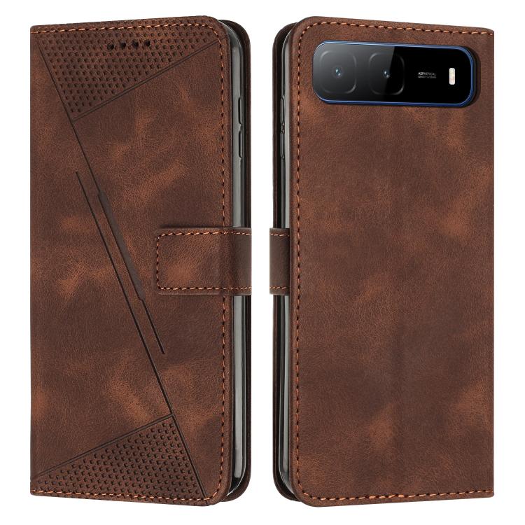 Dream Triangle Leather Phone Case with Lanyard