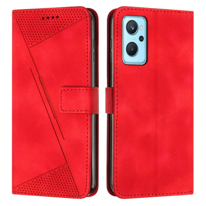 Dream Triangle Leather Phone Case with Lanyard, For Realme 9i