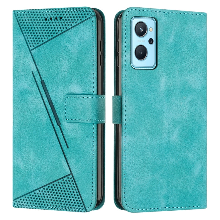Dream Triangle Leather Phone Case with Lanyard, For Realme 9i