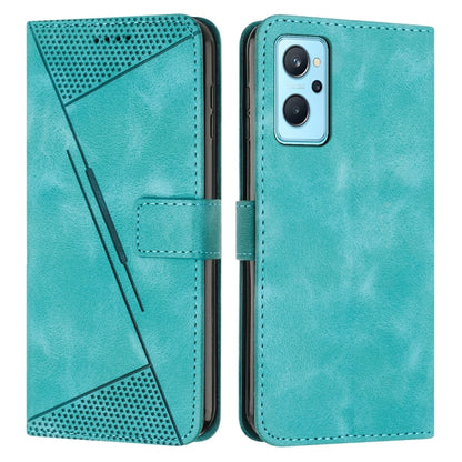 Dream Triangle Leather Phone Case with Lanyard, For Realme 9i