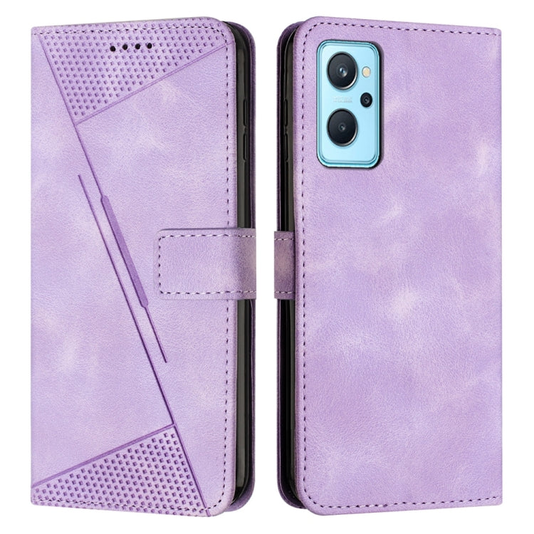 Dream Triangle Leather Phone Case with Lanyard, For Realme 9i