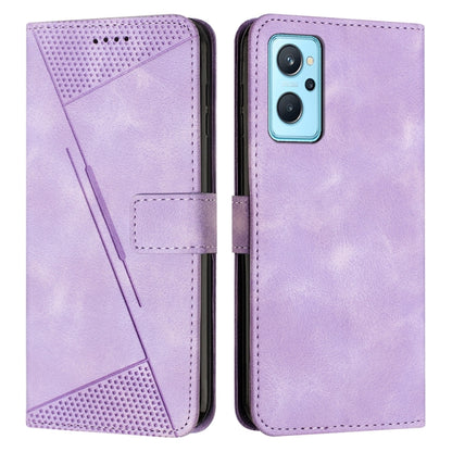 Dream Triangle Leather Phone Case with Lanyard, For Realme 9i