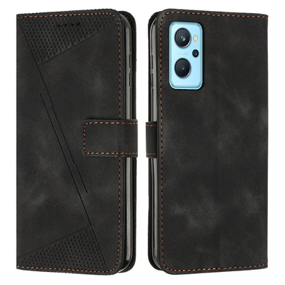 Dream Triangle Leather Phone Case with Lanyard, For Realme 9i