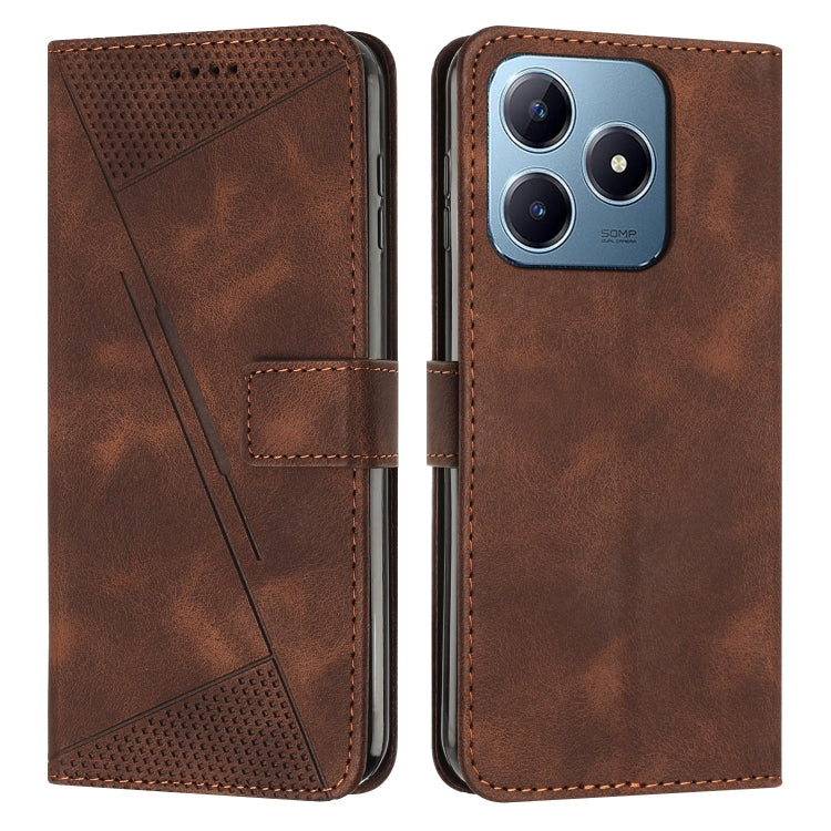 Dream Triangle Leather Phone Case with Lanyard, For Realme 16T 5G, For Realme P4 Power 5G, For Realme 16 5G, For Realme 16 Pro+ 5G, For Realme 16 Pro 5G, For Realme C85 5G / 15x 5G India, For Realme C85 Pro 4G, For Realme 15T 5G                        ...