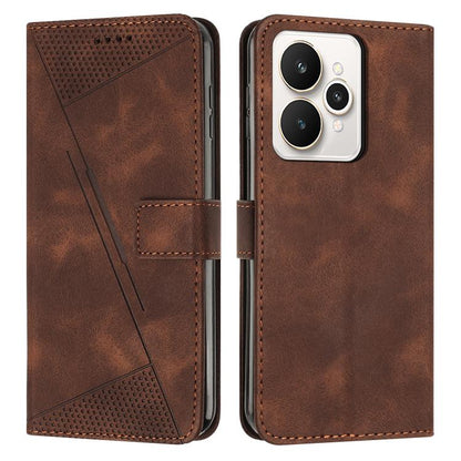 Dream Triangle Leather Phone Case with Lanyard, For Realme 16T 5G, For Realme P4 Power 5G, For Realme 16 5G, For Realme 16 Pro+ 5G, For Realme 16 Pro 5G, For Realme C85 5G / 15x 5G India, For Realme C85 Pro 4G, For Realme 15T 5G                        ...