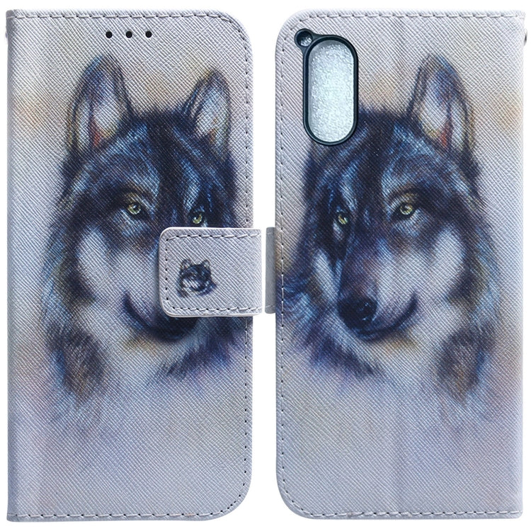 Coloured Drawing Flip Leather Phone Case