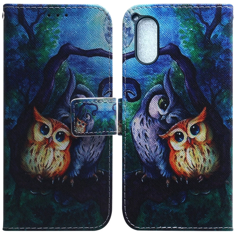 Coloured Drawing Flip Leather Phone Case