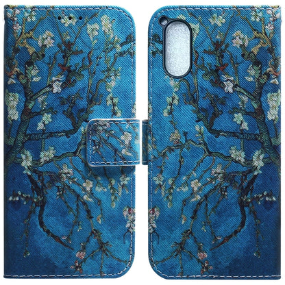 Coloured Drawing Flip Leather Phone Case