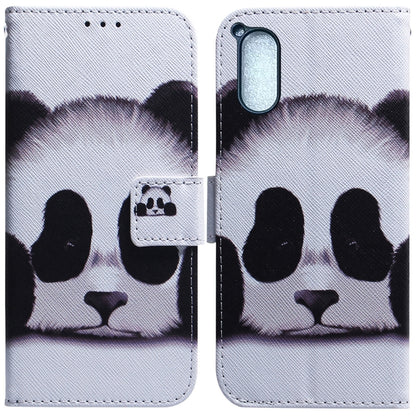 Coloured Drawing Flip Leather Phone Case