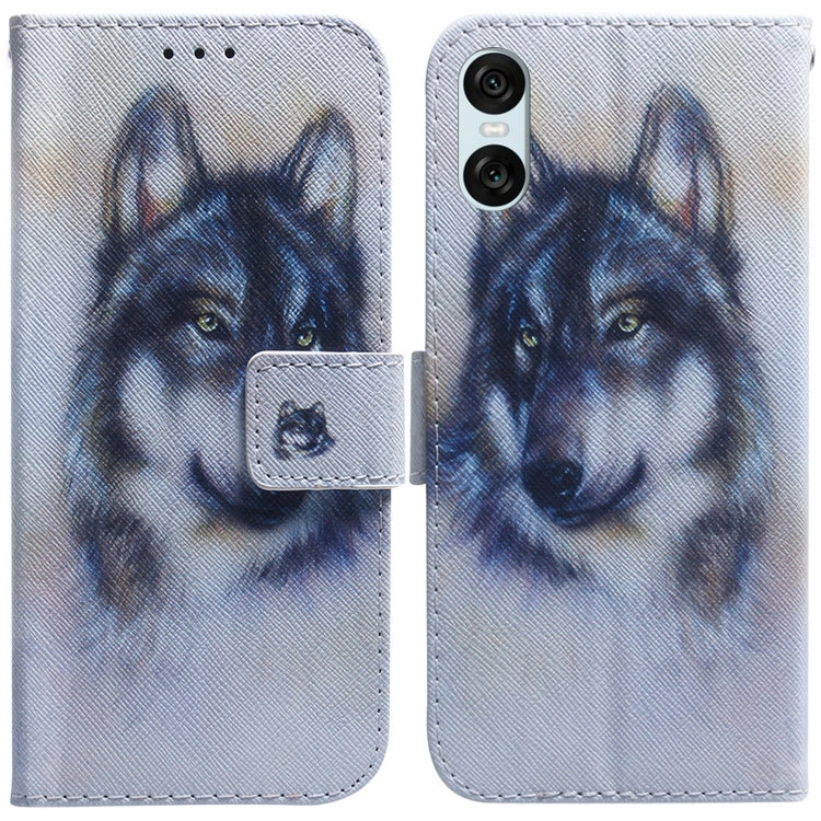 Coloured Drawing Flip Leather Phone Case