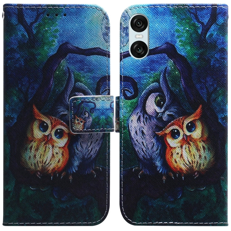Coloured Drawing Flip Leather Phone Case