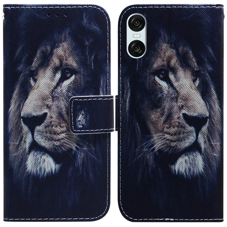 Coloured Drawing Flip Leather Phone Case