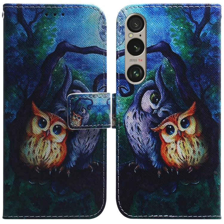 Coloured Drawing Flip Leather Phone Case