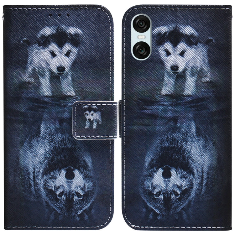 Coloured Drawing Flip Leather Phone Case