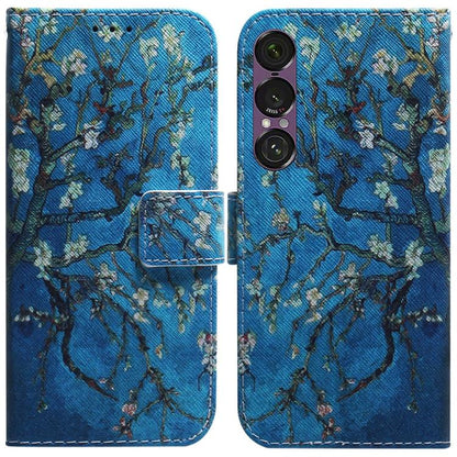 Coloured Drawing Flip Leather Phone Case